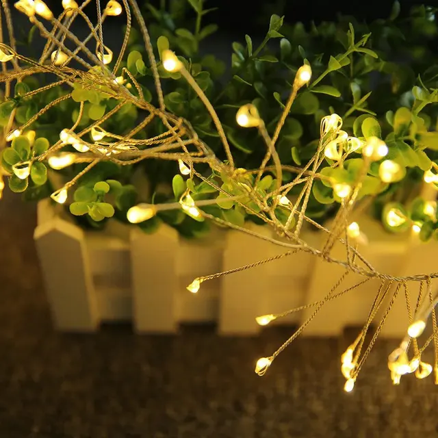 copper cluster string lights
