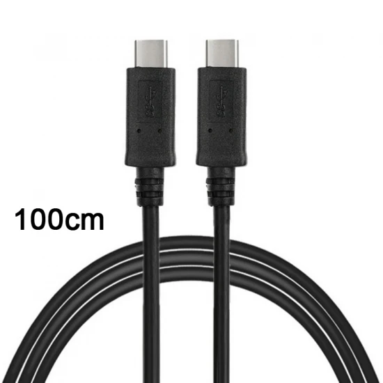 

CY 10pcs/lot USB-C USB 3.1 Type C Male Connector to C Male Charge Cable Black for Tablet &Mobile Phone & Hard Disk Drive