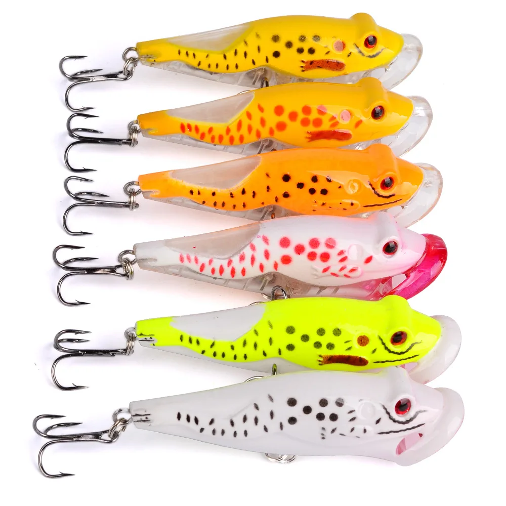  Professional 8cm Fishing Lure Swim Hard Bait With Fish Hooks Popper Crank bait Tackle leurres Fishi