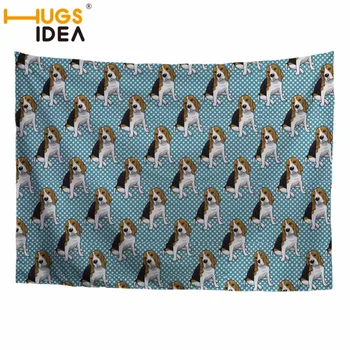 

HUGSIDEA 230x275cm Polyester Big Wall Tapestry Home Decorations Wall Hanging Beagle Dog Tapestries For Living Room Bedroom
