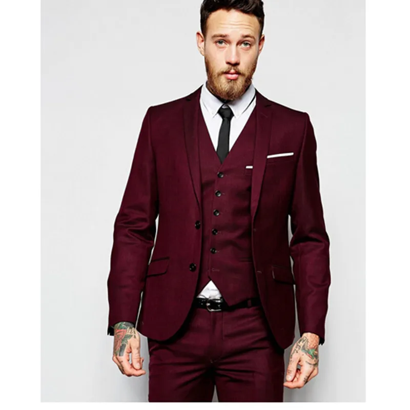 2017 New Design Men Wedding Suits Groom Formal stage wear