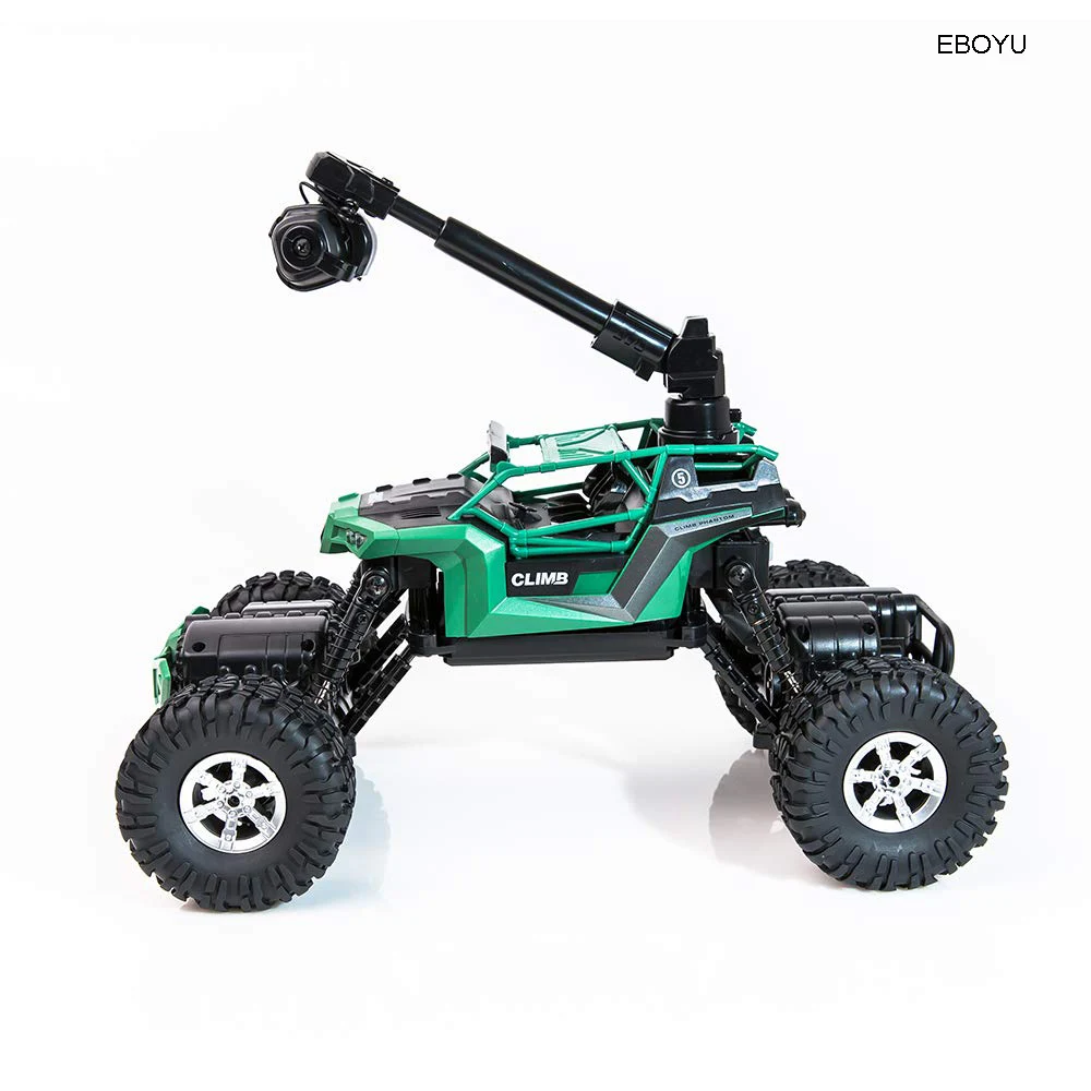 EBOYU CRAZON 1:16 RC Crawler с Wi Fi FPV 480P HD камера 2 4G 4CH 4WD двойной рулевой привод брызговик