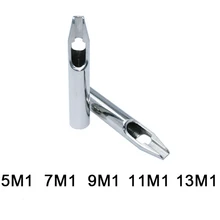 Татуировки Советы поставки Magnum двойное отверстие 304 колпачки для татуажа из нержавеющей стали советы для татуировки набор иголок комплект Прямая