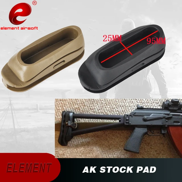 Element Airsoft AK47 Stock Pad Recoil Pad Stock Butt Shockproof