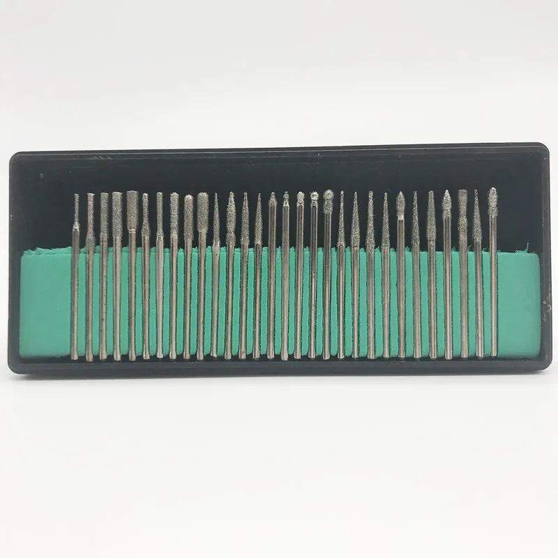 Dental lab Diamond Burs Millers 2 color Tooth Drill Jewelers 2.35mm 30Pcs/Box | Красота и здоровье
