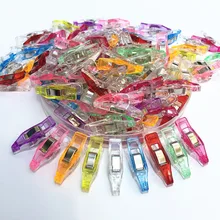 50 unids/pack Clips de plástico edredón acolchado Clip DIY herramienta retazos multicolores accesorios de costura borde pinza Clip de ropa