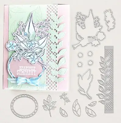 

Wonderful Romance Metal Cutting Dies clear Stamps Stencil for DIY Scrapbooking Photo Album Embossing Decorative Craft Die