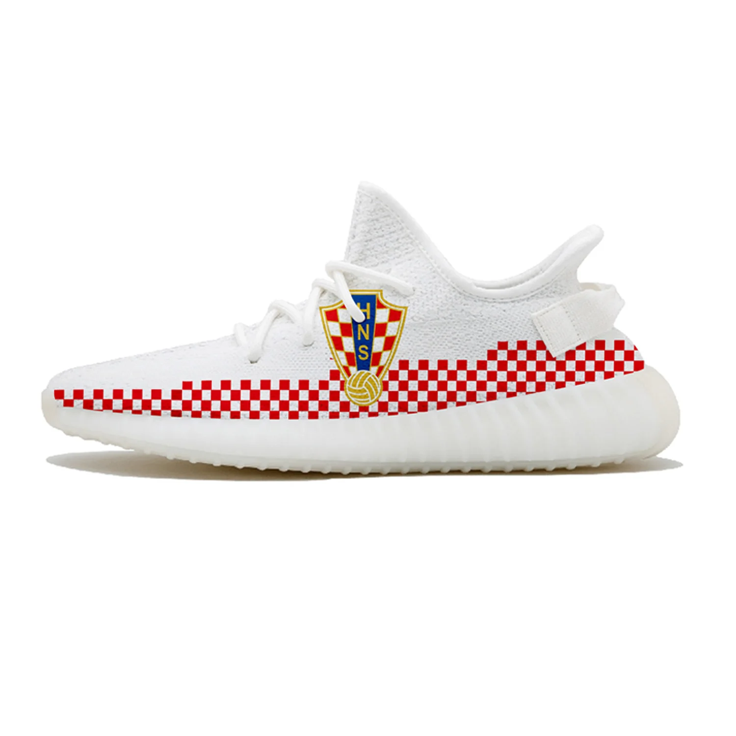 

Spring 2019 Croatia team Yeezys Boost 350V2 custom fans men Shock absorption sport air Running shoes Women Ladies Sneakers