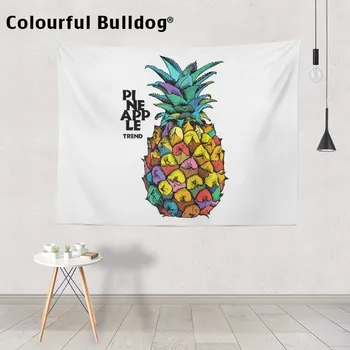 

Pineapple Wall Hanging Tropical Fruit Tapestries Sun Beach Sunglasses Yoga Blankets Home Sofa Decoration Cartoon Fruit Bedspread