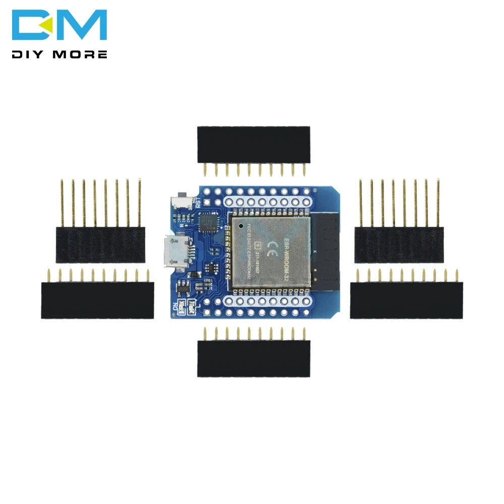 Для Wemos Mini D1 ESP8266 ESP32 ESP-32S wifi Bluetooth CP2104 модуль макетной платы для Arduino с контактами Micro USB