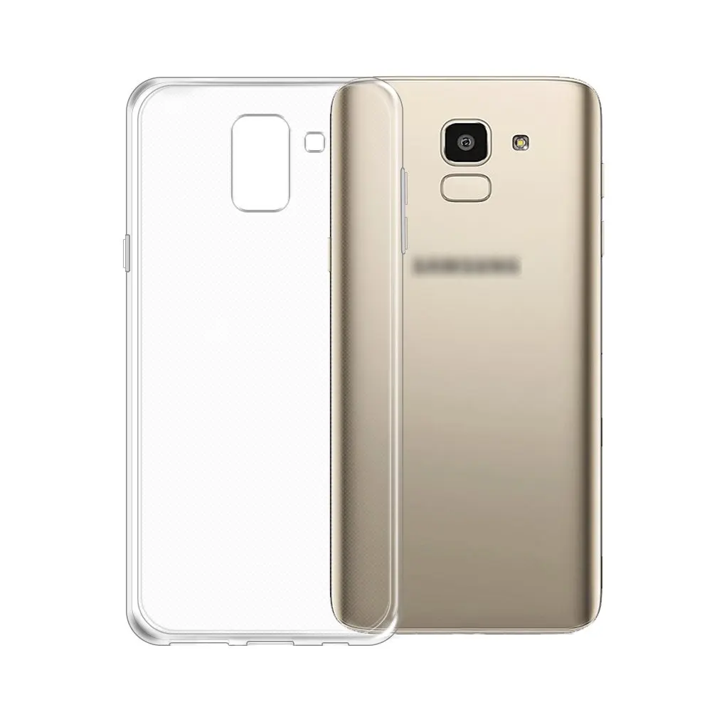 Для Samsung Galaxy J6 2018 чехол силиконовый анти-царапина прозрачный ТПУ для телефона J600