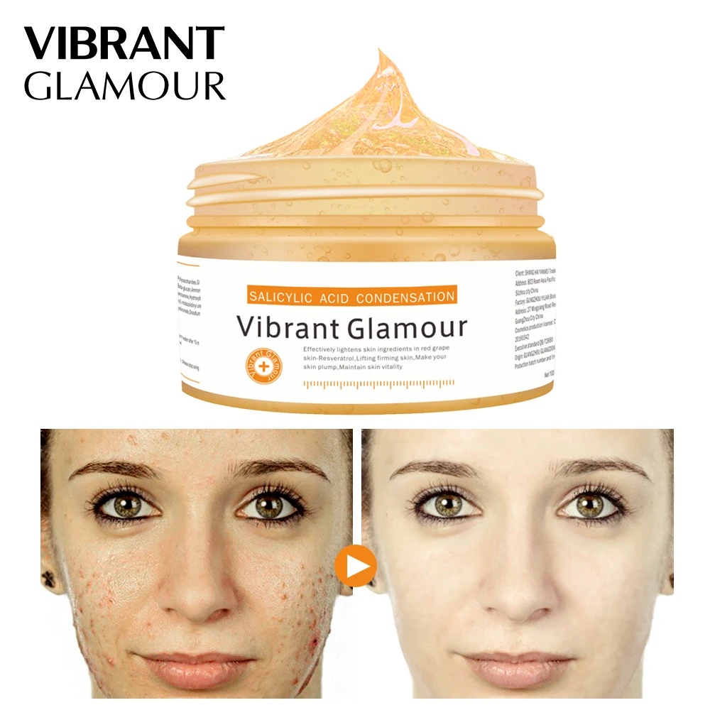 VIBRANT GLAMOUR Salicylic Acid Condensation Cream удалить маска для лица против прыщей масло управление уход за кожей лечение пигментации корректор 100 г