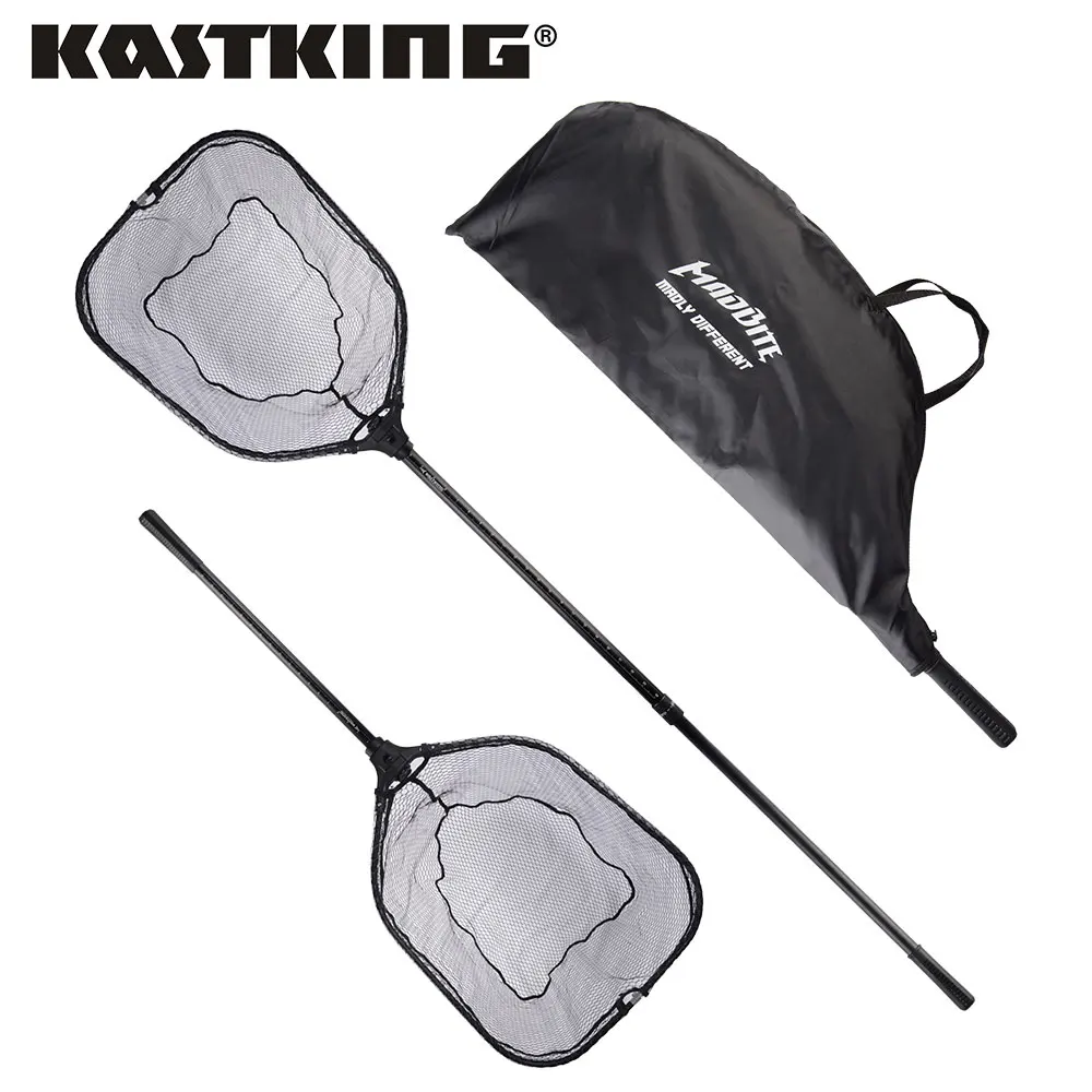 

KastKing 115cm 193cm Extendable Folding Fishing Net Attached Rubber Grip with Aluminum Handle Snag Resistant Strong Foldable Net