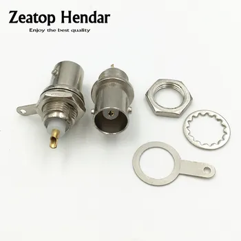 

100Pcs Thread BNC Female Socket Solder Jack Chassis Panel Mount Monitor Accessories Connector