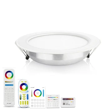 

Ultra Thin RGB CCT Dimmable Round LED Panel Lamp 6W 12W 15W WIFI RF Remote Downlight ceiling 220V 230V 240V lampada led lamp