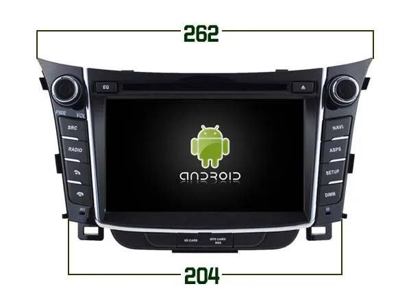 Sale Ips screen Android 8.0 Car Dvd Navi Player FOR HYUNDAI i30 2011 2012 2013 gps auto stereo audio multimedia 15