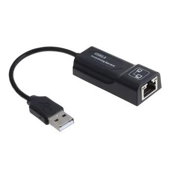 

USB 2.0 10/100Mbps Ethernet RJ45 External Network Card LAN Adapter