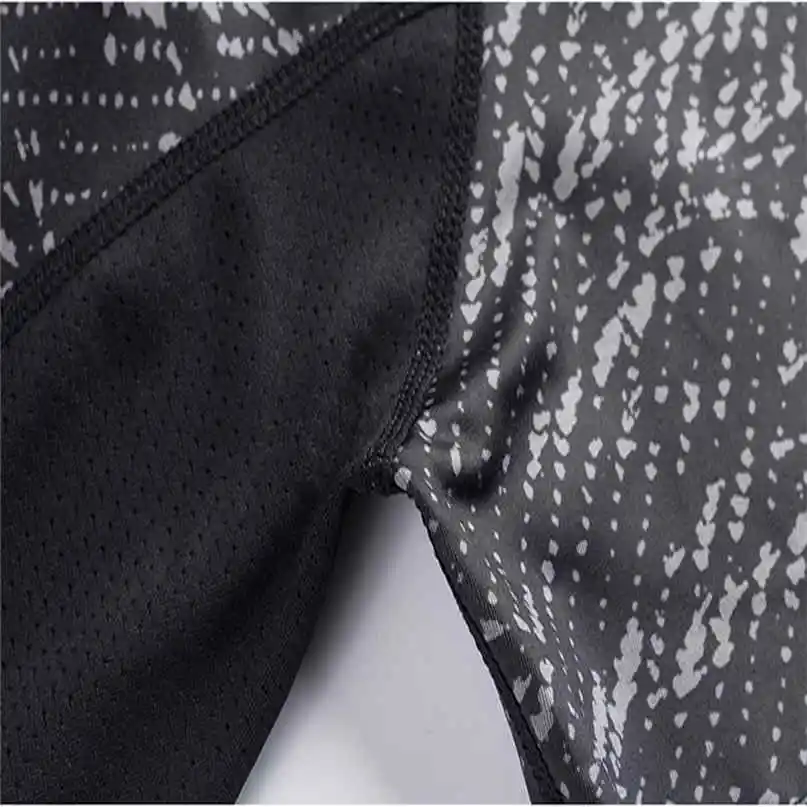 Sport Running t-shirt Short Sleeve O- Collar Basketball Fitness Wear Skinny Sweat Breathable T-shirt Quick Dryer clothes #2N15 (12)