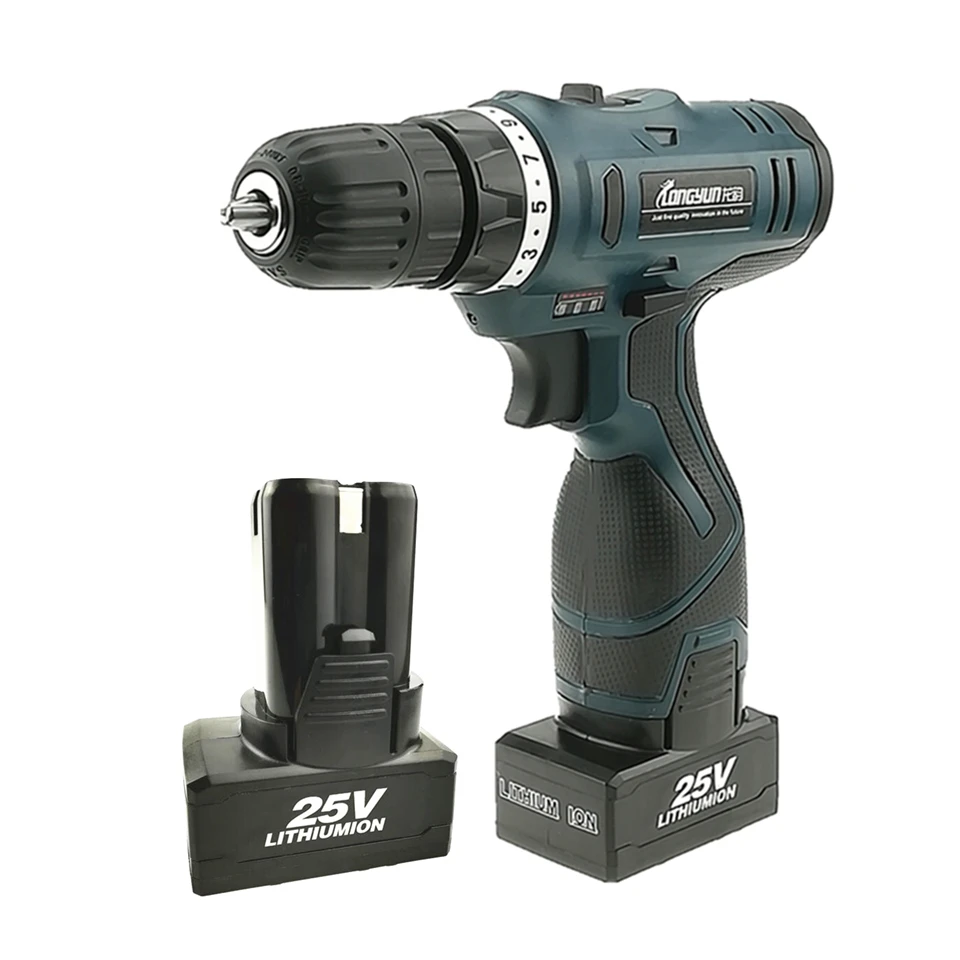 

YIKODA 25V Electric Screwdriver Rechargeable Lithium Battery Cordless Electric Drill Screwdriver Household Power Tool