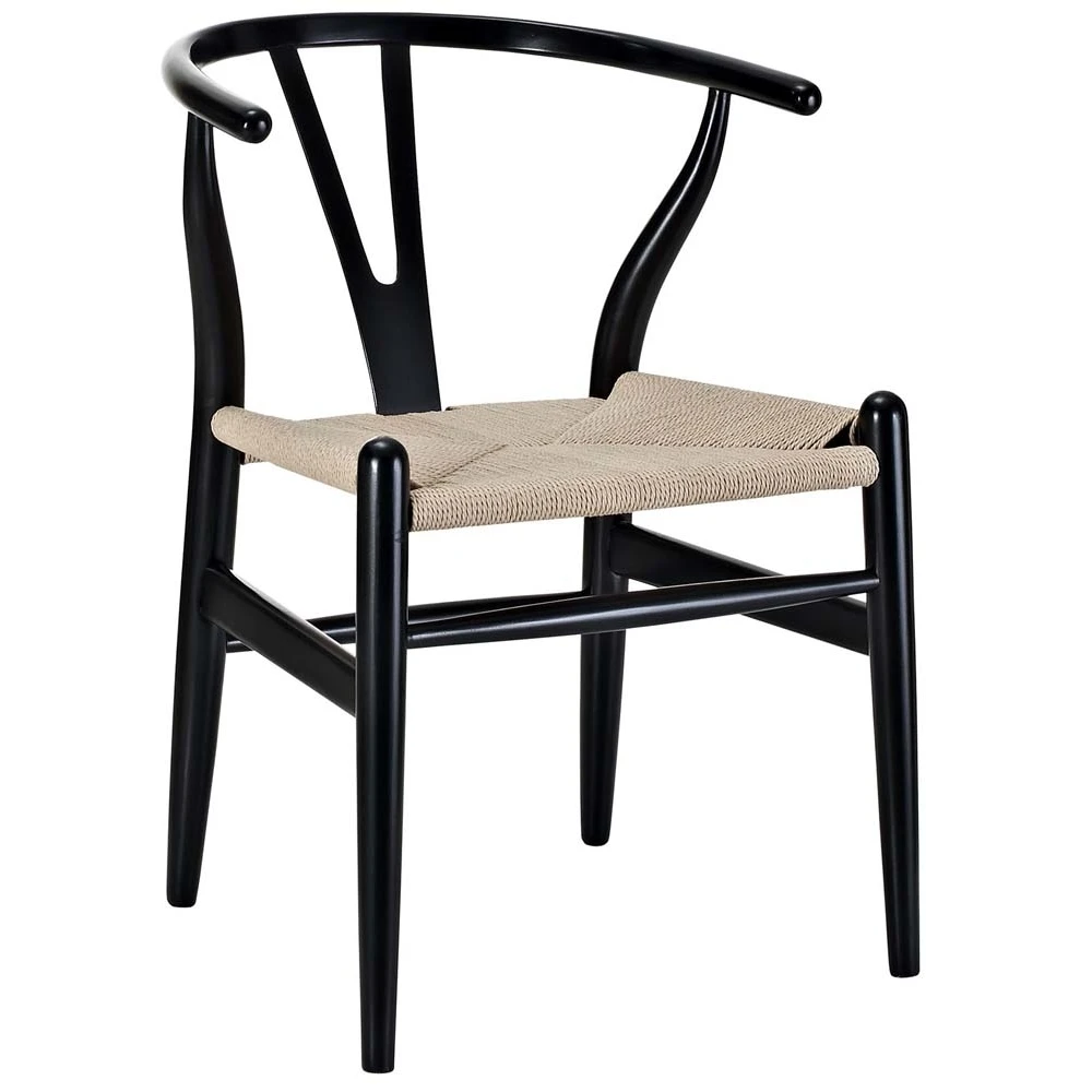 Black Amish Dining Wood Armchair