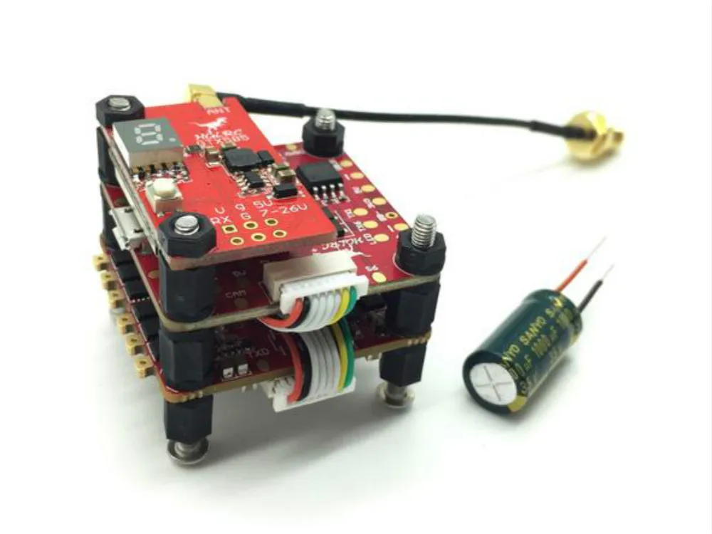 Контроллер полета HGLRC Titan Plus F460 GTX585 Stack AIRBUS F4 OSD & Dinoshot 60A Blheli_32 ESC 5 8G 48CH VTX|Детали и