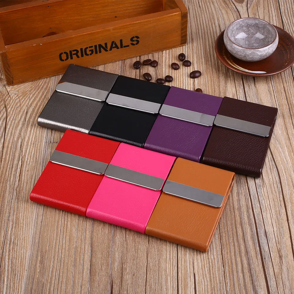 

PU Leather Cigar Box Cigarette Case Classical Name Card Boxes Tobacco Holder Pocket Box Storage Container Smoking Accessories