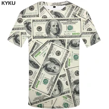 KYKU Dollar T Shirt Men Money Tshirts