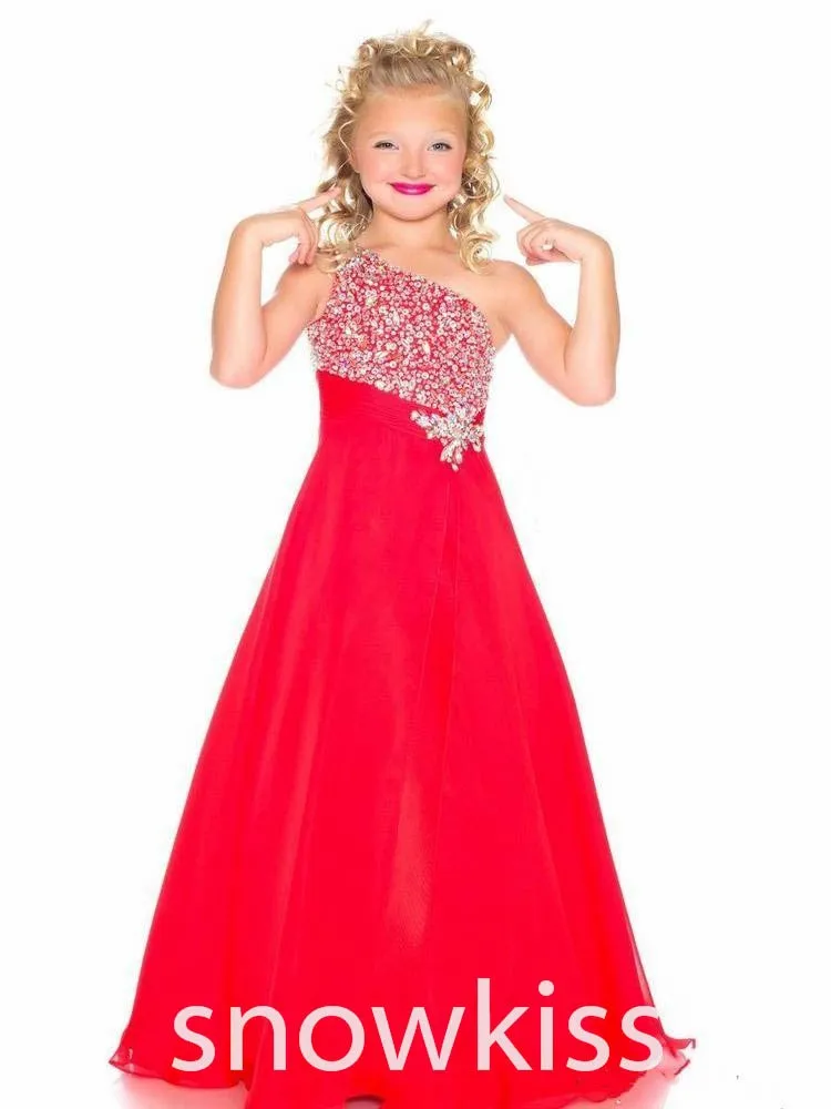 Aqua-Green-Red-One-Shoulder-Girls-Pageant-Dresses-Chiffon-A-Line-Rhinestones-Beaded-Top-Flower-Girl (1)