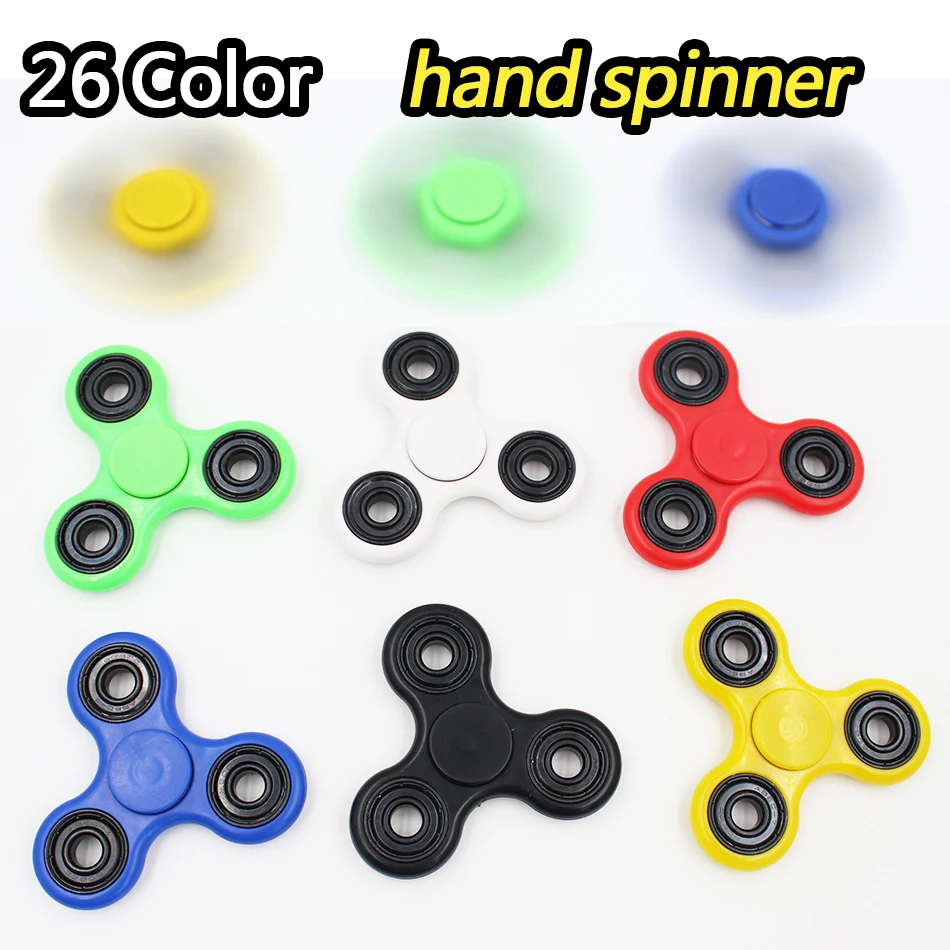 Fidget Spinner Finger ABS EDC Hand Spinner Tri For Kids Autism ADHD 26 Styles Anxiety Stress