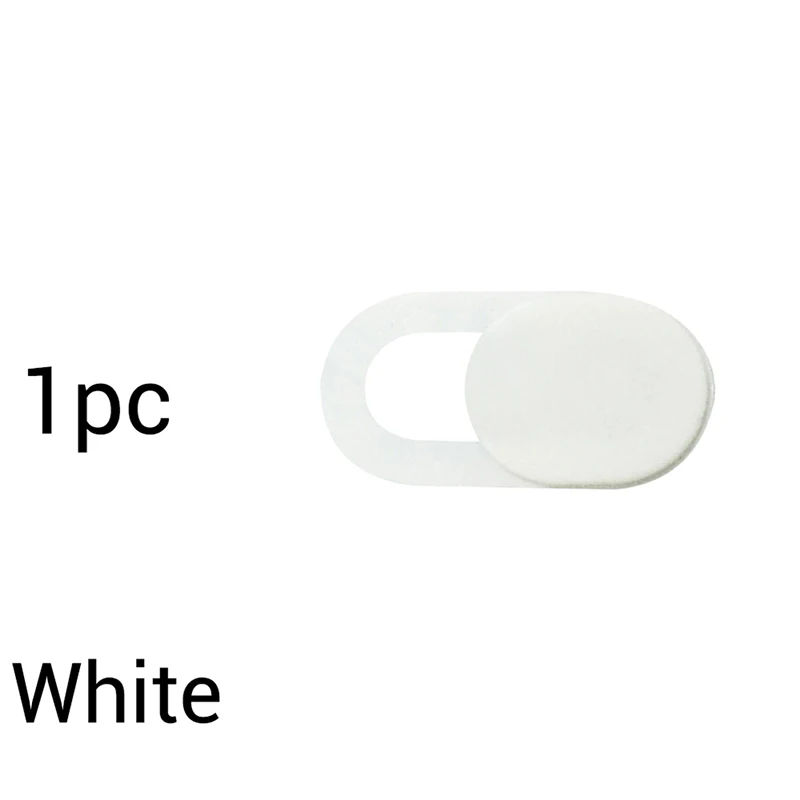 1 шт веб-камера крышка пластиковая универсальная камера Крышка для веб-ноутбука Для iPhone ПК Ноутбуки наклейка - Цвет: white 1pc