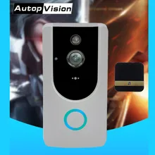 Visiophone grand angle M2 avec caméra 2.4G WIFI, visiophone sans fil, interphone visuel avec détection de mouvement, Vision nocturne IR