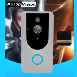 Campainha com câmera 2.4g, m2, de ângulo amplo, wi fi, vídeo para porta, sem fio, intercomunicação visual, detector de movimento, ir, visão noturna