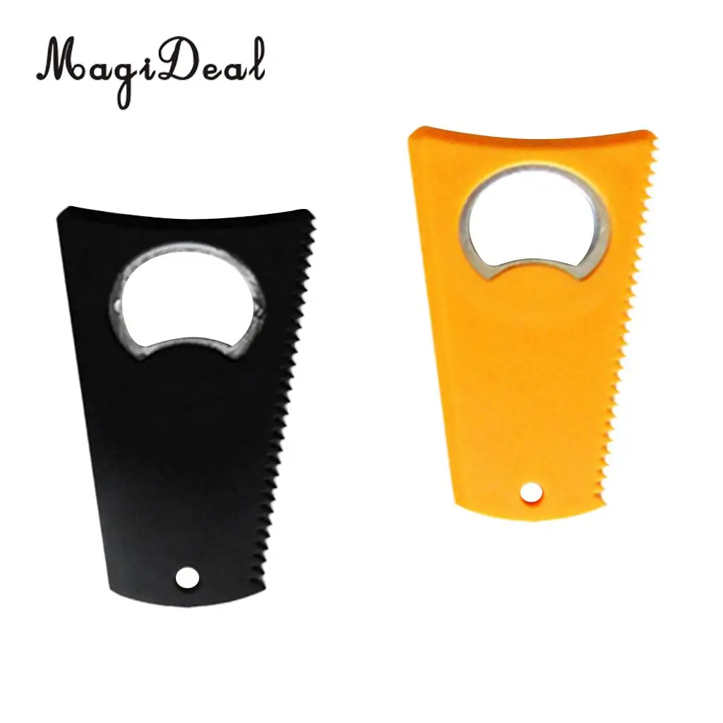 MagiDeal 2Pcs Surfboard Surf Board Surfboard Skimboard Wax Comb Clean Tool Bottle Opener Wax Comb Remover Clean Maintenance Tool