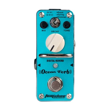 

Tooyful Aluminium Alloy Effects OCEAN VERB Digital Reverb Effect Pedal True Bypass for Electric Guitar Part