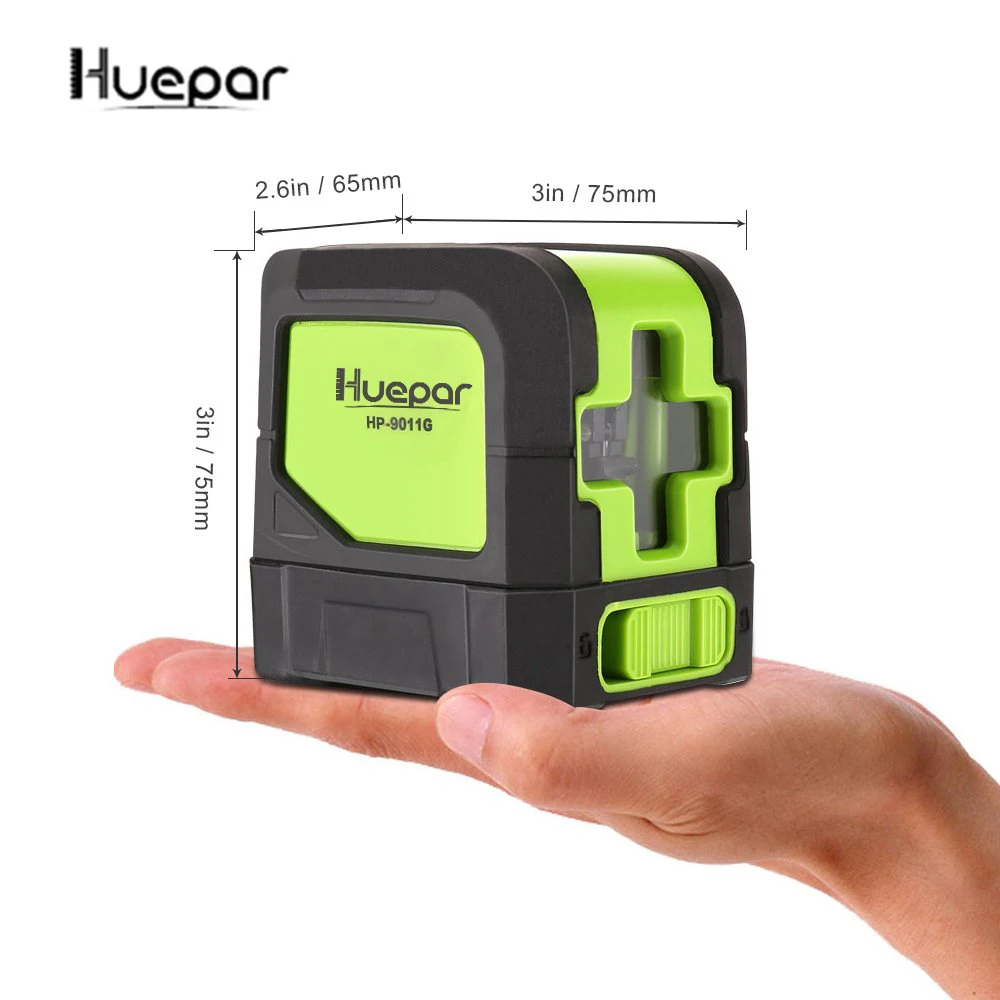 

2 Lines Green Laser Level Self Levelling ( 4 degrees) Horizontal and Vertical Cross-Line Mini Laser LEVESURE laser level tripod
