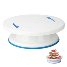 Высокое качество 10 дюймов торт стенд ремесло платформа поворотного стола кекс поворотная пластина Вращающийся торт выпечки украшения инструменты
