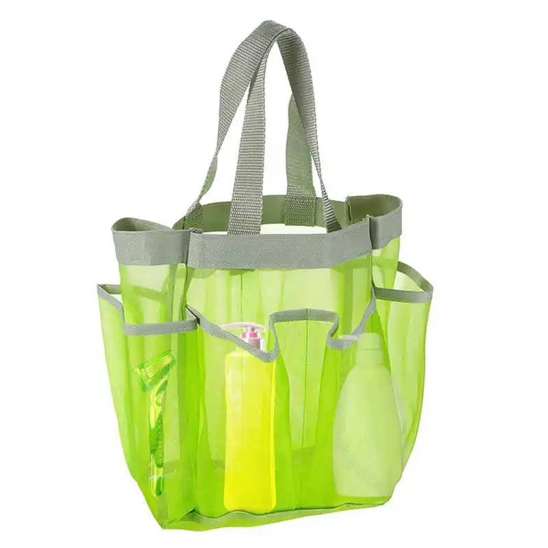 Быстросохнущая сумка для хранения портативная вместительная сумка для хранения подвесная сетка сумки для ванной с 7 карманами мешки для ванной для общежития/спортзала/лагеря/путешествий