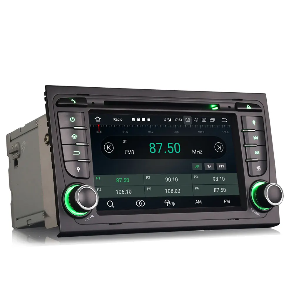 Perfect 7" Android 9.0 OS Car DVD Multimedia GPS Radio for Audi A4 2000-2008 & S4 2003-2008 & RS4 2002-2008 with 3G/4G Dongle Support 1
