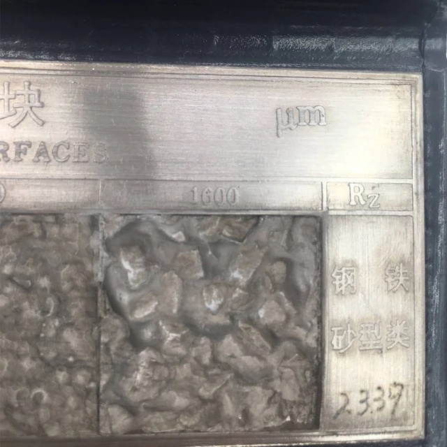 Cast Iron Sand Mold Surface Roughness Comparison Sample Roughness