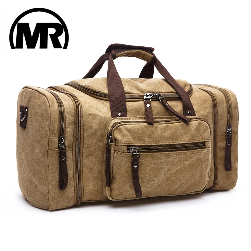 MARKROYAL Soft Canvas Men Travel Bags Carry On Luggage Bags Men Duffel Bag Travel Tote Large ...