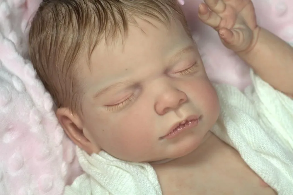 

NPK Rare limited edition SOLID SILICONE verson of Rio by Debbie authentic original unpainted reborn doll kit