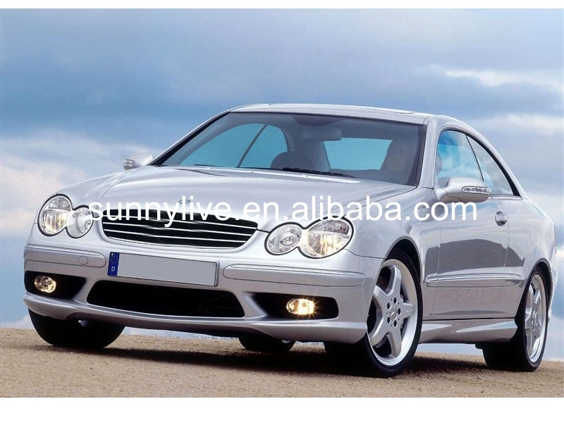 Для Mercedes Benz W209 CLK200 230 280 320 350 светодиодный фар хром Корпус 2004 2009 год SN|led housing|2 years9 led |