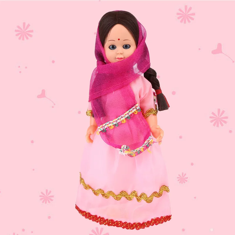 Новые Этнические куклы, индийская Женская одежда, детские Этнические куклы, популярный детский подарок, 7,5 дюймов, Мини-куклы, международные детские игрушки 1003-003