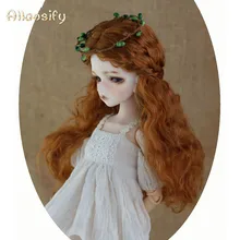 Allaosify BJD/SD кукла девушка лес среднего разделения вьющиеся волосы, как мгновенная лапша имитация парик мохера аксессуары