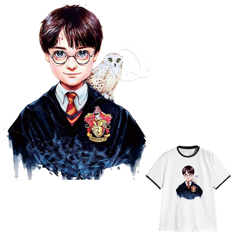 

Cartoon DIY Heat Transfer Patches For Clothes T-shirt Hoodies Iron-on Parches Washable Clothes Stickers Print By Household Irons