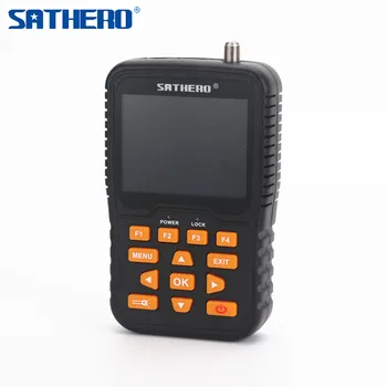 

SH-400HD Digital Satellite Finder SATHERO Signal Finder DVB-S/S2 with 3.5 Inch Screen Support 8PSK 16APSK SH400 Meter Finder