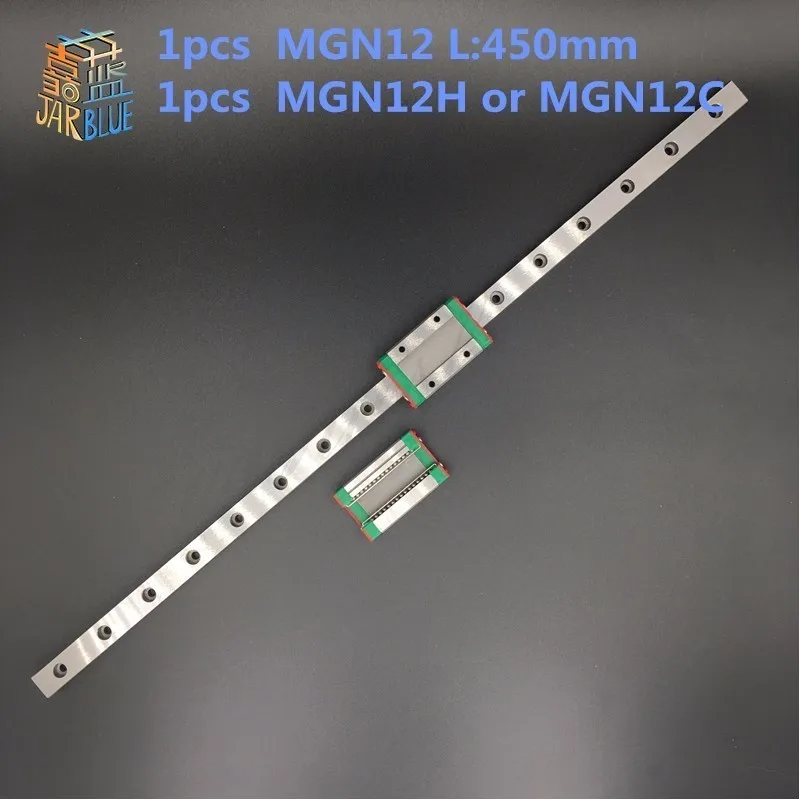 12 мм линейная направляющая MGN12 L = 450 + MGN12C или MGN12H длинная каретка для ЧПУ X Y Z оси|12mm