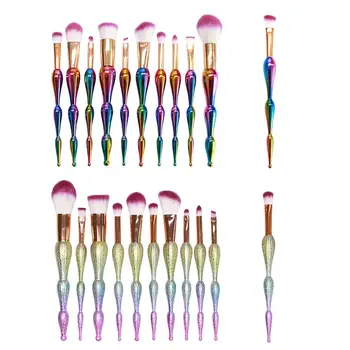 

10PCS Professional Makeup Brushes Foundation Gourd Makeup Brush Face Beauty Tool Kit Hot Suitable For Professional Or Home Use