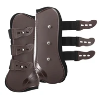 Front Hind Leg Boots Adjustable Horse Leg Boots Equine Front Hind Leg Guard Equestrian Tendon Protection Horse Hock Brace 2