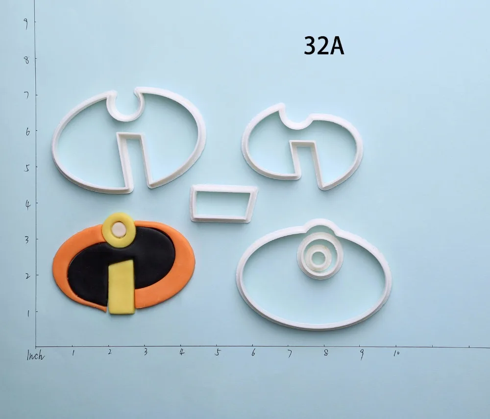 

Incredible Fondant Cupcake Top Custom Made 3D Printed Cookie Cutter Set